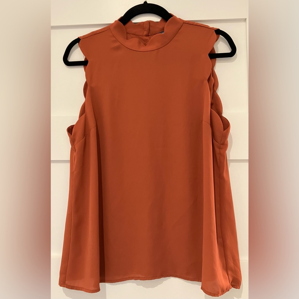 Burnt Orange dress tank. Very soft and comfortable. Size large.